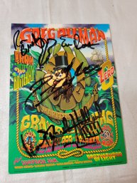 Greg Allman Iron Butterfly And Zero At Maritime Hall 1995 Original Handbill Signed By Band