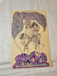 Moby Grape Country Joe And The Fish May 1968 At Fillmore Original Concert Postcard