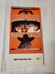 Quicksilver Messenger Service At Fillmore West Original Concert Ticket
