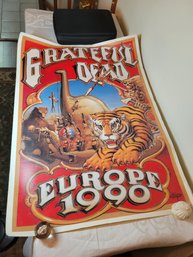 Grateful Dead Europe 1990 Original Tour Poster