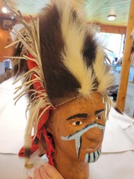 Authentic Native American Wolverine Head Dress