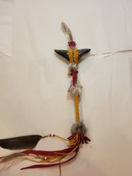 Authentic Handmade Native American Ceremonial Rattle