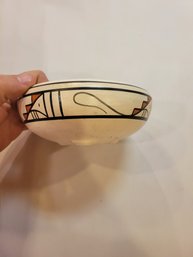 Authentic Handmade Native American Pottery Bowl