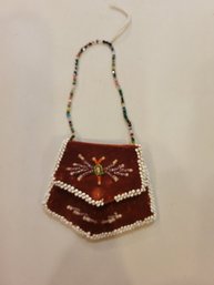 Authentic Handmade Native American Antique 1920 Tuscarora Purse