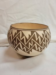 Authentic Handmade Native American Acoma Pottery Bowl