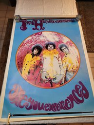 Jimmy Hendrix 1968 Original Are You Experienced Promo Poster