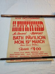 Hawkwind Original Concert Poster