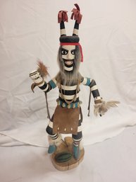 Authentic Native American Handmade Wooden Warrior Doll