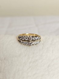 Exquisite 14k Gold With 18 Diamonds Ring