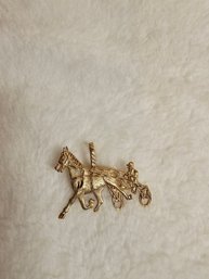 14k Gold Horse Pendant