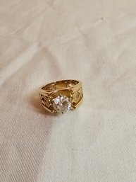 14k Gold Ring With Cz