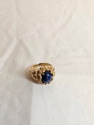 14k Gold Men's Ring With Stunning Star Sapphire