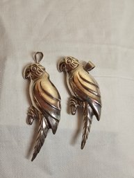 Sterling Parrots Pin/pendants