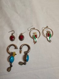 Vintage Sterling Earrings Lot
