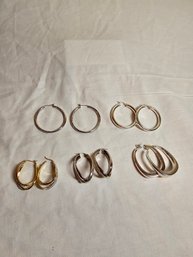 5 Pairs Of Sterling Earrings