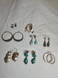 Sterling Pierced Earrings Lot