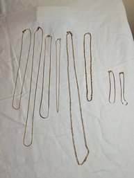 14k Gold Necklaces And Chains Lot