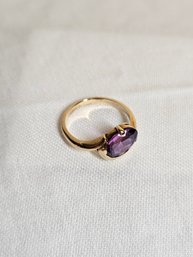 10k Gold With Amethyst Ring