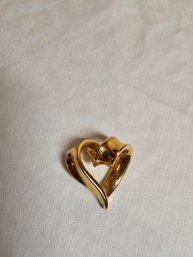 10k Gold  Heart Pendant