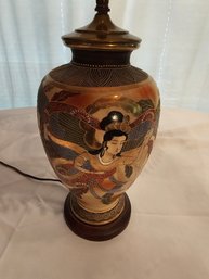 Vintage Satsuma Lamp