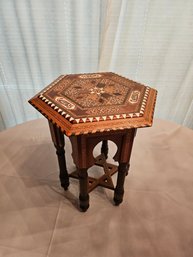 Damascus Inlaid Side Table