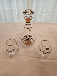 Clear Bohemian Glass Set