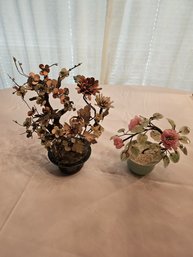 Vintage Chinese Glass Flowers