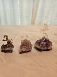 Natural Amethyst Figurines