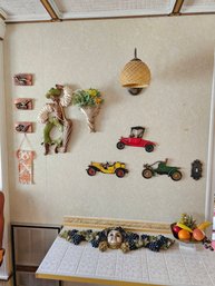 All Items On Wall And Shelf Except Lamp