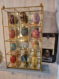 Franklin Mint Faberge Eggs In Case