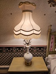 Vintage Ceramic Base Chandelier Style Table Lamp