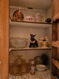 Items In Cabinet Next To Upstairs Fridge As Shown