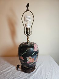 Vintage 60s Ginger Jar Lamp