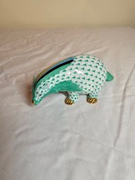 Herend Hand Painted Signed Badger