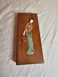 Vintage Chinese Wooden Trinket Box
