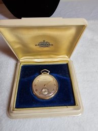 Hamilton 14k Gold Filled Pocketwatch In Box