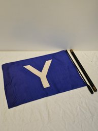 Antique Yale Football Fans Pendant Flag