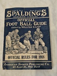 Spaulding Collegiate Football Guide 1918