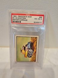 1950 Freedoms War M8 Howitzer Slabbed Card Ex 4