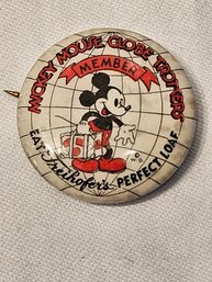 Mickey Mouse Globe Trotters 1930s Pin