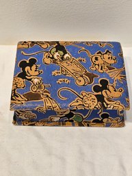 Very Early Disney Mickey And Minnie Mouse Cardboard Trinket Box