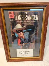 Lone Ranger Comic With Autograph From Clayton Moore And John Hart
