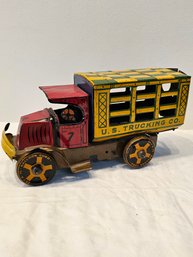 Marx Us Trucking Co Mechanical Toy Truck
