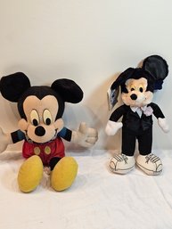 Pair Stuffed Mickey Mouse