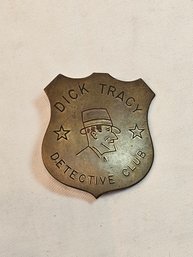 Dick Tracy Detective Club Badge