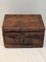 Mid 1700s Wooden Treasure Box