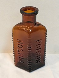 Vintage Eli Lilly Glass Poison Bottle