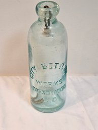 City Bottling Works Deadwood South Dakota Antique Glass Bottle