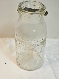 The Milk Protector Antique Glass Bottle