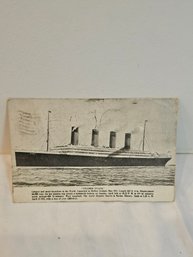 1912 Titanic Postcard